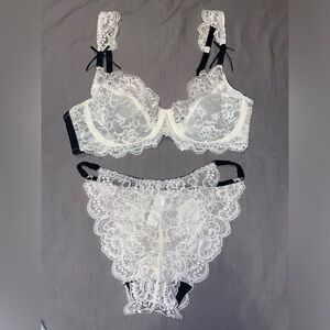 White lace Bra/ Pantie lingerie set